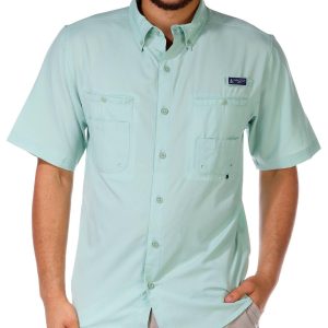Nautica Men's Mechanic Woven Tech Button Down Shirt