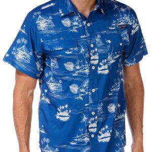 Nautica Men's Island Print Button Down Shirt