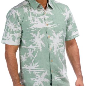 Quicksilver Waterman Men's Palms Button Down Shirt