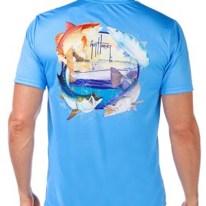 Guy Harvey Men's Short Sleeve Performance Shirt