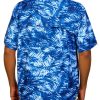 Reel Legends Mens Palm Print Short Sleeve Shirt