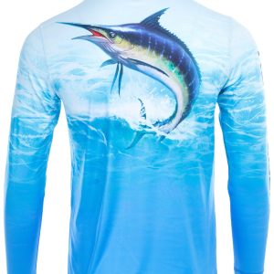 Reel Legends Mens Marlin Reel-Tec Long Sleeve Top