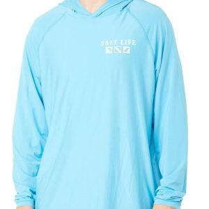 Salt Life Mens Long Sleeve Performance Angler Hoodie