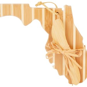 Totally Bamboo Florida State Serving Board With Spreader