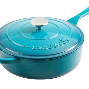 Crockpot 3.5 Qt Enamled Deep Saute Pan W/ Lid