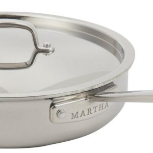 Martha Stewart 3.5 qt Satin Saute Pan with Lid