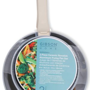 Gibson Home 2 Pk Ceramic Nonstick Aluminum Fry Pans