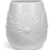 Home Essentials 6.3 in Embossed Daisy Utensil Holder