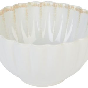 Home Essentials 26 Oz White Scallop Serving Bowl