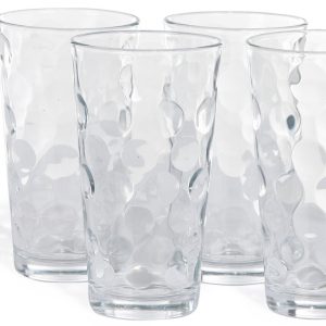 Home Essential Cyrpus 4 Pk Set 17 Oz Glass Coolers