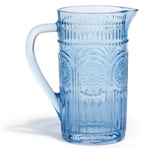 Boston International Sky Blue Codi Glass Pitcher