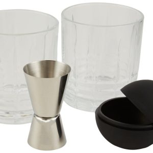 Godinger Whiskey & Rye 5 pc Crystal Cocktail Gift Set