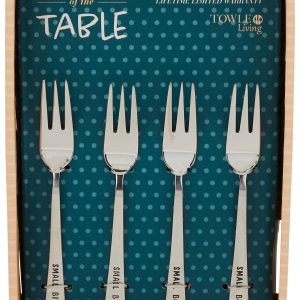 Towle 4 pc Talk of the Table Appetizer Fork Set