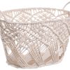 Baum Macrame Oval Cotton Rope Storage Bin