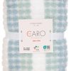 Caro Home 2 Pk Dots Stripes Ultra Soft Hand Towels