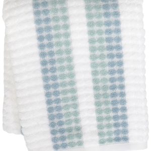 Caro Home Dots Striped Ultra Soft Bath Towel