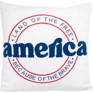 Homes N Beyond 18 in America Land of The Free Dec. Pillow
