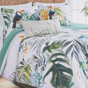 Coastal Home 3 pc Birds of Paradise Comforter Set