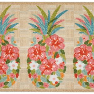 Nourison 20x32 Hibiscus Pineapple Accent Rug