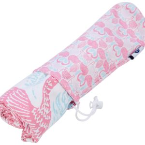 Caro Home Flamingo Reverse Stripe Beach Towel