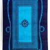 St Tropez Sands 36x70 Jacquard Velour Compass Beach Towel