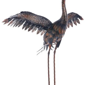 Regal Art & Gift 34 in. Copper Crane Statue