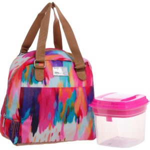 Fit & Fresh Abstract Print Lunch Tote Bag