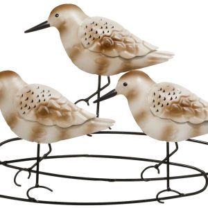 JD Yeatts 15 in Metal Seabirds Wall Accent