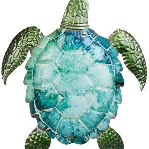 JD Yeatts 18 in Metal Turtle Wall Accent