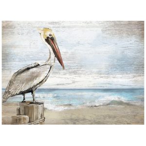 Young's 24-Inch Pelican Wood Plaque
