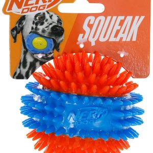 Nerf Pet TPR 3-Part Spike Squeak Ball Pet Toy