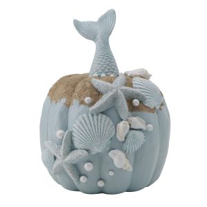 Brighten the Season 8 in. Mermaid Tail Pumpkin Decor