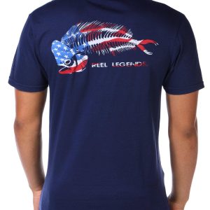 Reel Legends Men's Americana Mahi Graphic T-Shirt