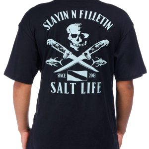 Salt Life Mens What's For Dinner Short Sleeve Pocket Tee
