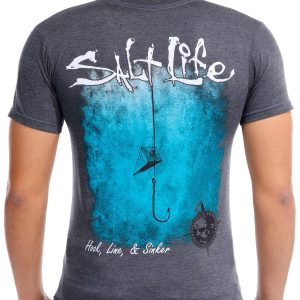 Salt Life Mens Hookline Graphic Fishing Tee