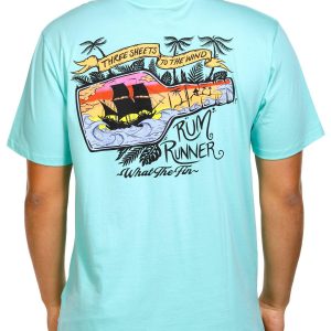 What The Fin Mens Rum Runner Short Sleeve Tee