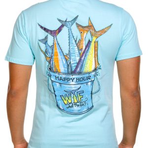 What The Fin Mens Happy Hour Short Sleeve Tee