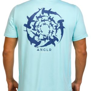 ANGLR Mens Hammerhead Sharks Performance T-Shirt