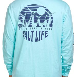 Salt Life Mens Drink Like A Fish Long Sleeve Tee