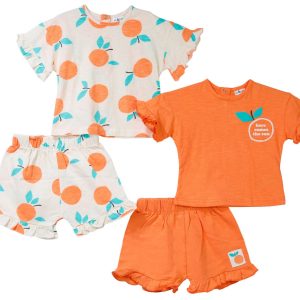 Lilly & Jack Baby Girl 4 PC Short Set