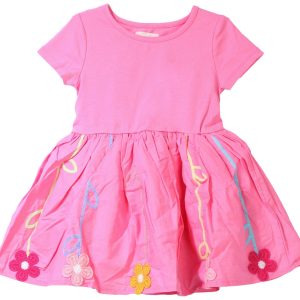 Peek Little Baby Girls Sleeveless Embroidered Dress