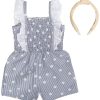 Rachel Zoe Toddler Girls 2 pc Stripe Romper Set