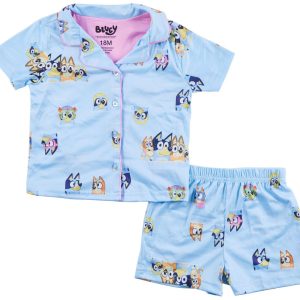 Bluey Baby Girls 2 Pc Pajama Shorts Set