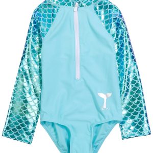 Floatimini Toddler Girl Mermaid Rash Guard Swimsuit