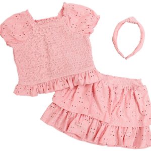 Little Lass Toddler Girls 2 pc Skort Set with Accessory