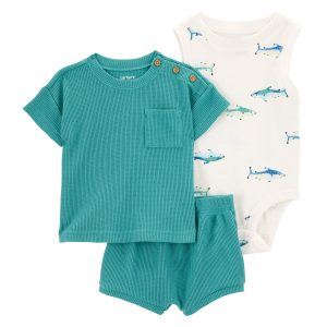 Carters Baby Boy 3 Pc Shorts Set