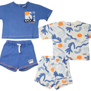 Lily & Jack Baby Boys 4 Pc Cool Cactus Shirts Shorts Set
