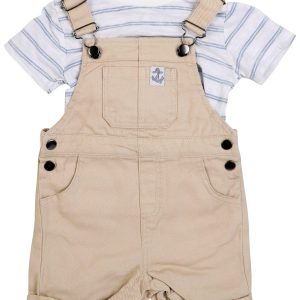 Little Lad Baby Boys 2 pc T-shirt Shortall Set