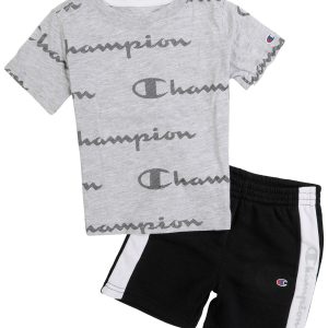 Champion Toddler Boys 2 pc Print Tee and Shorts Set