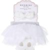 Stepping Stones Baby Girls 3 pc Tutu & Booties Set